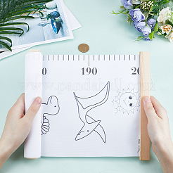 Dinosaur Pattern Removable Height Chart for Kids&nbsp;AJEW-WH0165-72B
