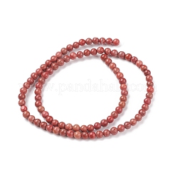 Natural Silver Line Jasper Beads Strands&nbsp;G-P451-02C
