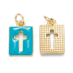 Brass Enamel Charms&nbsp;KK-G399-12
