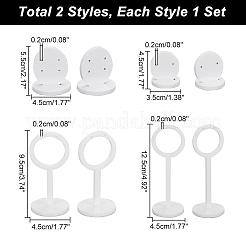 2 Sets 2 Styles Acrylic Earring Display Stand Sets&nbsp;EDIS-GA0001-05B
