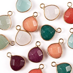 14Pcs 7 Style Natural White Jade Pendants&nbsp;G-LS0002-06