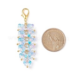 Trumpet Flower Glass Pendant Decorations&nbsp;HJEW-JM00800-01