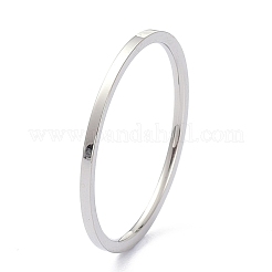 Non-Tarnish 1mm Polished Plain Dome Finger Ring for Girl Women&nbsp;RJEW-C012-02E-P