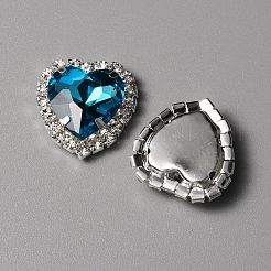 Heart Sew on Rhinestone&nbsp;GLAA-TAC0016-03B