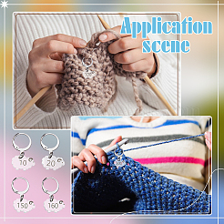Sheep with Number Acrylic Knitting Crochet Locking Stitch Markers Holder&nbsp;HJEW-BC00043