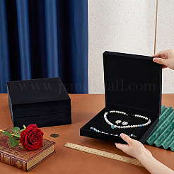 3Pcs Square Shaped Kraft Paper Jewelry Set Gift Boxes&nbsp;CON-TW0001-09