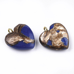 Assembled Bronzite and Lapis Lazuli Pendants&nbsp;X-G-T111-04A