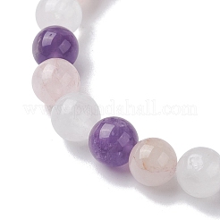 Natural Mixed Gemstone Round Beaded Stretch Bracelets for Women&nbsp;BJEW-JB10086-01