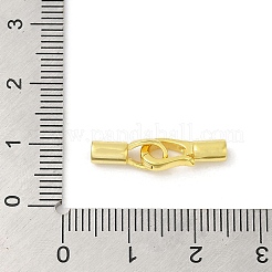 Rack Plating 925 Sterling Silver Fold Over Clasps&nbsp;STER-G038-08G