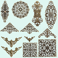 120Pcs 10 Styles Iron Connector Charms&nbsp;FIND-SC0017-12