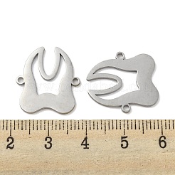 Non-Tarnish 304 Stainless Steel Connector Charms&nbsp;STAS-P344-14P