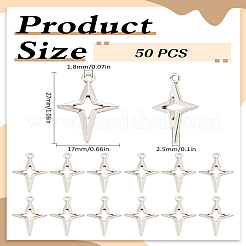50Pcs Tibetan Style Alloy Hollow Pendants&nbsp;TIBEP-LP0001-18