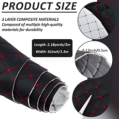 PVC Leather & Cotton & Polyester Fabric&nbsp;DIY-WH0671-191C
