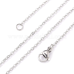 Tarnish Resistant 304 Stainless Steel Cable Chain Necklaces&nbsp;STAS-O053-07P