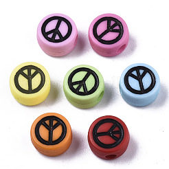 Opaque Acrylic Beads&nbsp;X-MACR-N008-20A
