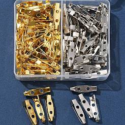 100Pcs 2 Colors Iron Brooch Findings&nbsp;IFIN-FS0001-36