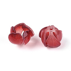 Flower Resin Bead Cap&nbsp;RESI-T059-17
