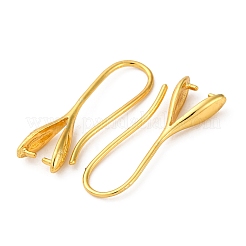 Brass Earring Findings&nbsp;KK-D378-05G