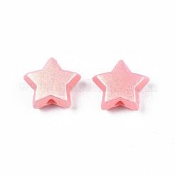 Spray Painted Frosted Opaque Acrylic Beads&nbsp;ACRP-S679-43A