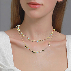 2Pcs 2 Styles 304 Stainless Steel Chain Extender&nbsp;STAS-BBC0008-10G