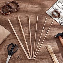 36Pcs 6 Style Beech Wood Sticks&nbsp;DIY-OC0009-26