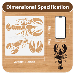 PET Hollow Out Drawing Painting Stencils&nbsp;DIY-WH0675-068