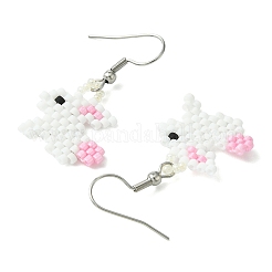 Glass Dangle Earrings&nbsp;EJEW-MZ00317
