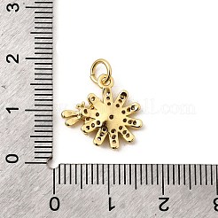 Brass Micro Pave Cubic Zirconia Pendants&nbsp;KK-I360-028G