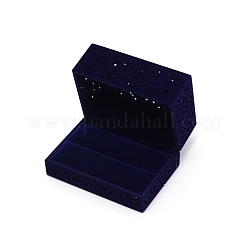 Plastic & Velvet Ring Boxes&nbsp;CON-WH0081-23