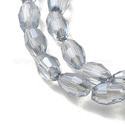 Electroplate Glass Beads Strands&nbsp;EGLA-J013-4X6mm-F33