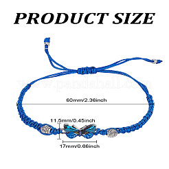 1Pc Alloy Butterfly Link Bracelet&nbsp;BJEW-LP0004-25D