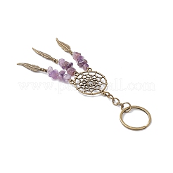 9Pcs Natral Gemstone Keychain&nbsp;KEYC-JKC01235