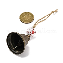 Halloween Iron Bell Hanging Ornaments&nbsp;HJEW-JM02442