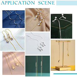 12 Pairs 2 Colors 304 Stainless Steel Stud Earring Finding&nbsp;STAS-UN0049-43
