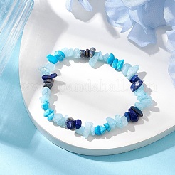 2Pcs Adjustable Natural Mixed Gemstone Braided Bracelet Sets&nbsp;BJEW-JB10994