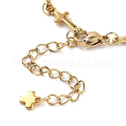 304 Stainless Steel Cross Link Chain Anklets for Women&nbsp;AJEW-AN00679-01