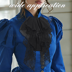 Detachable Polyester Lace Ruff False Collar&nbsp;DIY-WH0591-541B