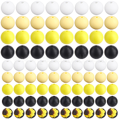 100Pcs Silicone Beads&nbsp;SIL-PA0001-39B