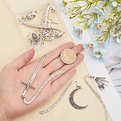 1 Set Gothic Style Alloy Hook Bookmarks&nbsp;AJEW-FH0003-75
