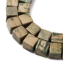 Natural Verdite Stone Beads Strands&nbsp;G-B155-C11-8x8mm