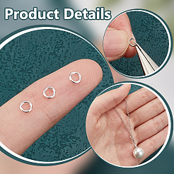 80Pcs 925 Sterling Silver Soldered Closed Jump Rings&nbsp;STER-PH0001-48