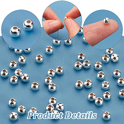 60Pcs 925 Sterling Silver Beads&nbsp;STER-PH0001-59