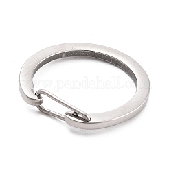Non-Tarnish 304 Stainless Steel Push Gate Snap Key Clasps&nbsp;STAS-B022-01P-01