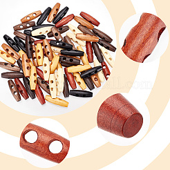 70pcs 7 style Natural Wood Buttons&nbsp;DIY-GF0006-67