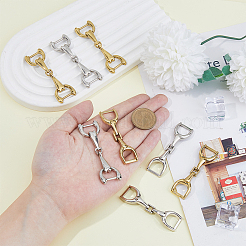 8Pcs 4 Styles Zinc Alloy Shoe Buckle Clips&nbsp;AJEW-FH0004-87