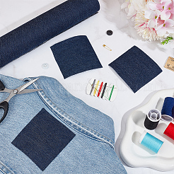 Denim Embroidery Fabric Kit&nbsp;DIY-WH0349-320E