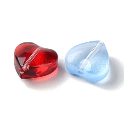 Transparent Smooth and Frosted Glass Beads&nbsp;GLAA-O023-14