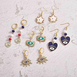 DIY Evil Eye Earring Making Kits&nbsp;DIY-SZ0009-06
