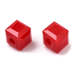 Opaque Color Faceted Glass Beads&nbsp;GLAA-E047-02A
