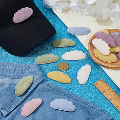 48Pcs 6 Colors Cloth Cloud Ornament Accessories&nbsp;DIY-FH0010-49